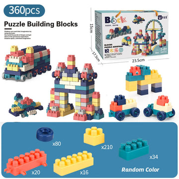 360Pcs Montessori Building Blocks